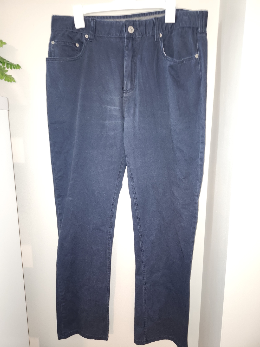 Iron Co. Navy Casual Pants with Red Trim 36x32